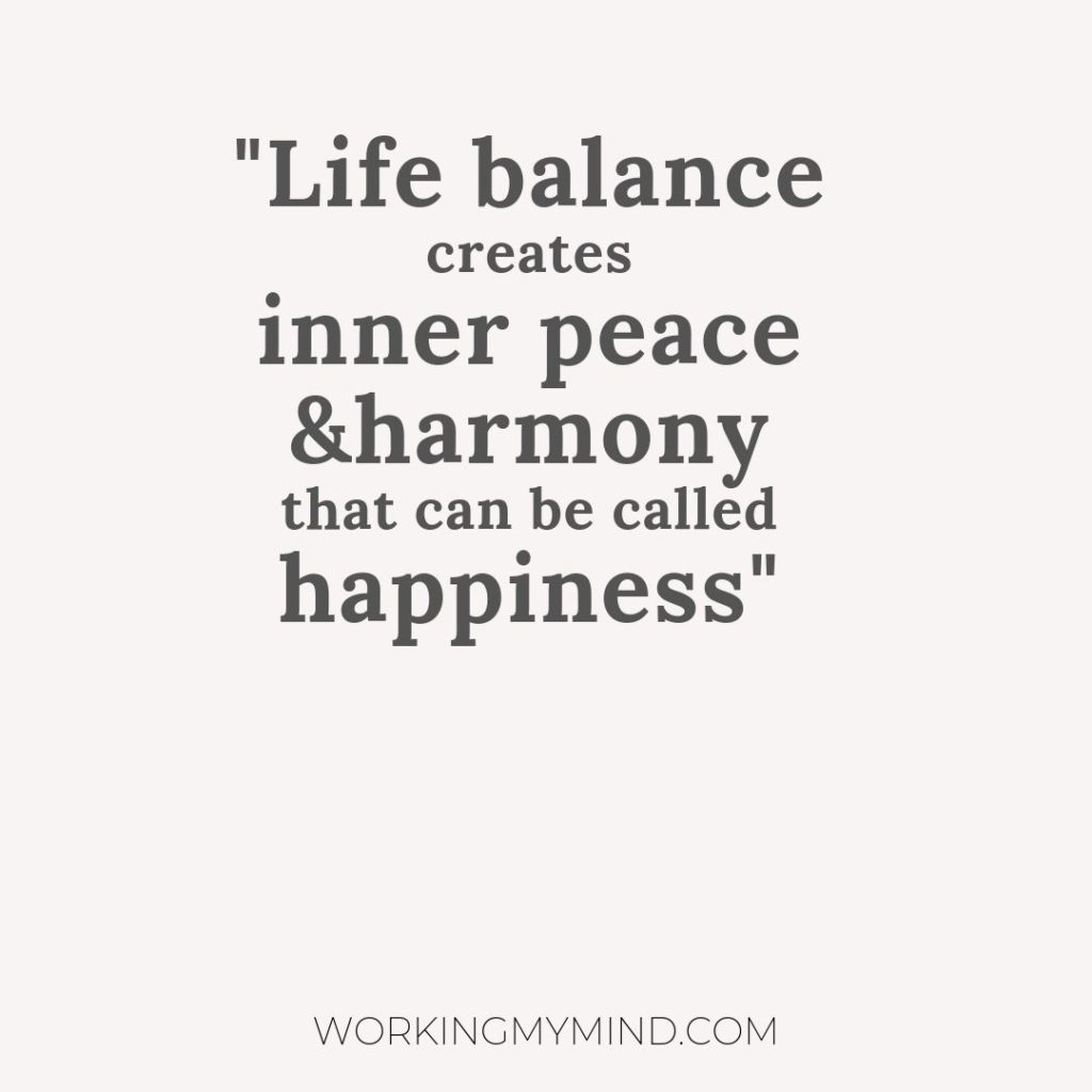 Building life balance for happiness and success