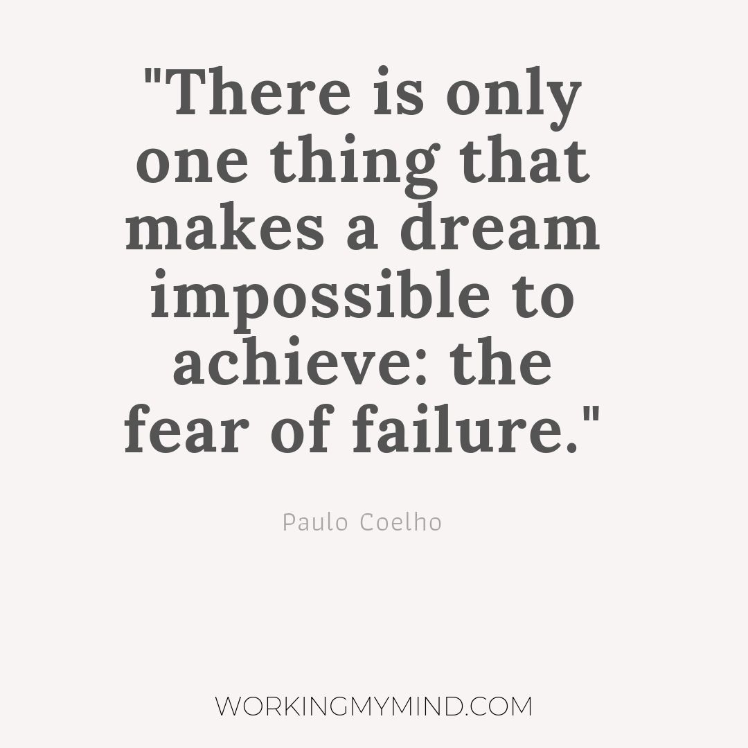 You are currently viewing Fear of failure makes it impossible to achieve a dream