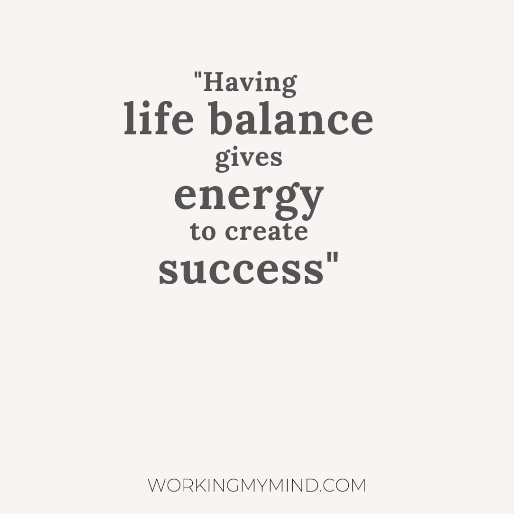 Building life balance for happiness and success