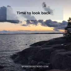 Time to look back; to move forward