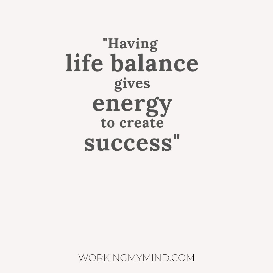 You are currently viewing Success is created by focusing on life balance